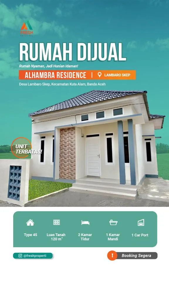 Dijual 3 Unit Rumah Cluster Minimalis Di Lambaro Skep Kota Madya Banda Aceh