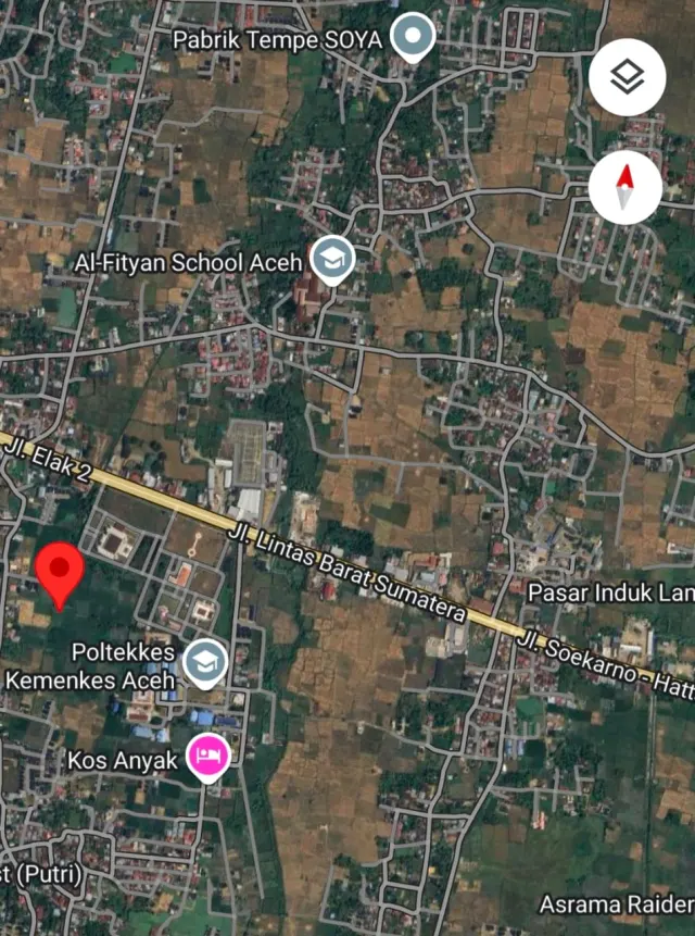 Dijual Tanah 461 meter Belakang Komplek Wali Nanggroe di Lamblang Manyang Lampeuneuruet Aceh Besar